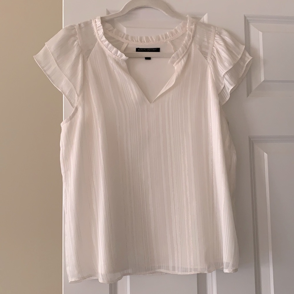 White Banana Republic blouse NWOT